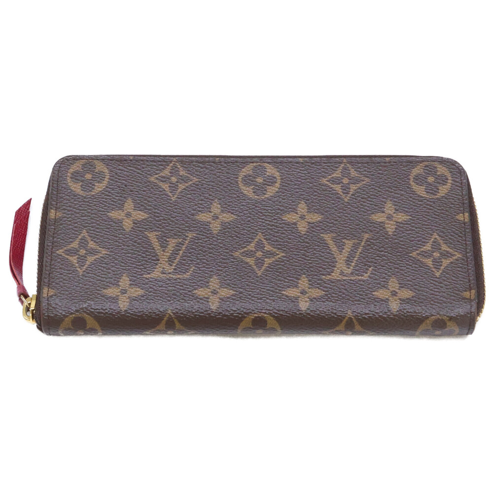 LOUIS VUITTON M60742 Portefeuille Clemence Round Zip Long Wallet (with coin p...